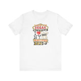 I Went To Vegas And All I Got Was This Lousy I (Heart) Ny Shirt Because I'm With Stupid - Men's T-Shirt