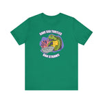 Save Sea Turtles. Ban Straws - Men's T-Shirt