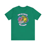 Save Sea Turtles. Ban Straws - Men's T-Shirt