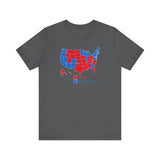 Democrats (Blue States) - Racist Conspiracy Theorists (Red States) - Men's T-Shirt
