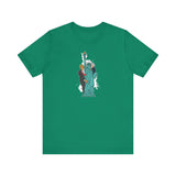 Trump Biden Statue Of Liberty - Menage A Trois - Men's T-Shirt