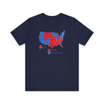 Democrats (Blue States) - Racist Conspiracy Theorists (Red States) - Men's T-Shirt