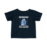 Missing - Have You Seen This Carton? - Baby T-Shirt