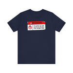 Warning - If I Wake Up With Marker On My Face I'll Stab You - Men's T-Shirt