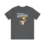 Never Insult A Giraffe Holding Nunchucks - Men's T-Shirt