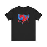 Democrats (Blue States) - Racist Conspiracy Theorists (Red States) - Men's T-Shirt
