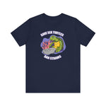 Save Sea Turtles. Ban Straws - Men's T-Shirt