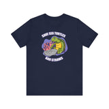 Save Sea Turtles. Ban Straws - Men's T-Shirt