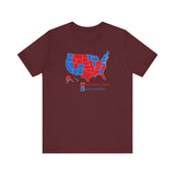 Elitist Election Riggers  (Blue States) - Racist Conspiracy Theorists (Red States) - Men's T-Shirt
