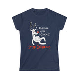 Rudolph Is An Alcoholic - Stop Enabling - Ladies Tee