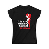 I Saw Mommy Kissing Mrs Claus - Ladies Tee