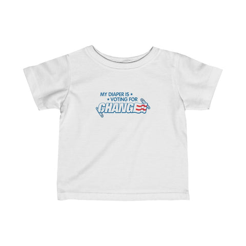 My Diaper Is Voting For Change - Baby Tee
