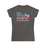 It's A Free Country - Hey You Get What You Pay For - Ladies Tee
